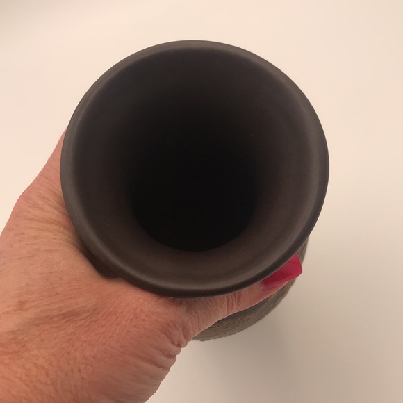 VTG/MCM Royal Haeger 10" Earth Wrap Pottery Vase Brown Crackle EX - Picture 5 of 9